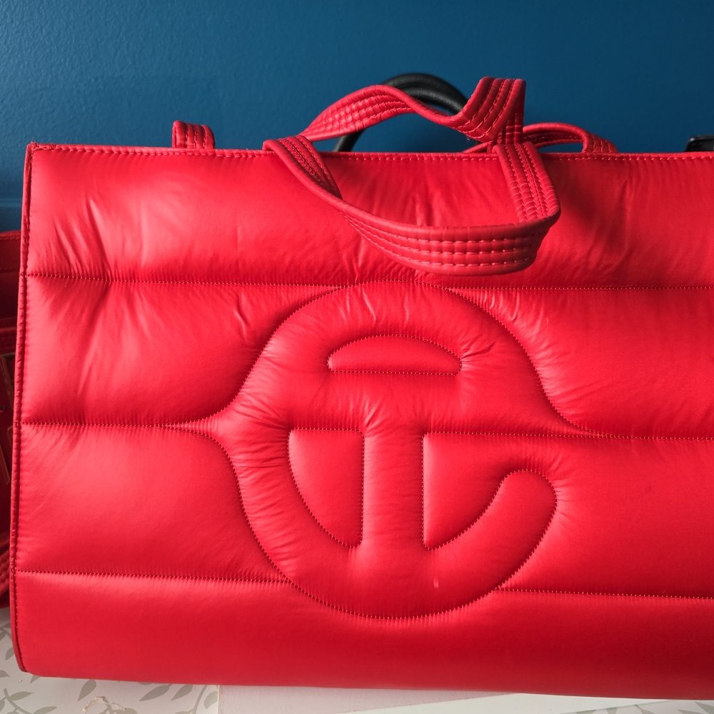 Red Quilted Women's Bag